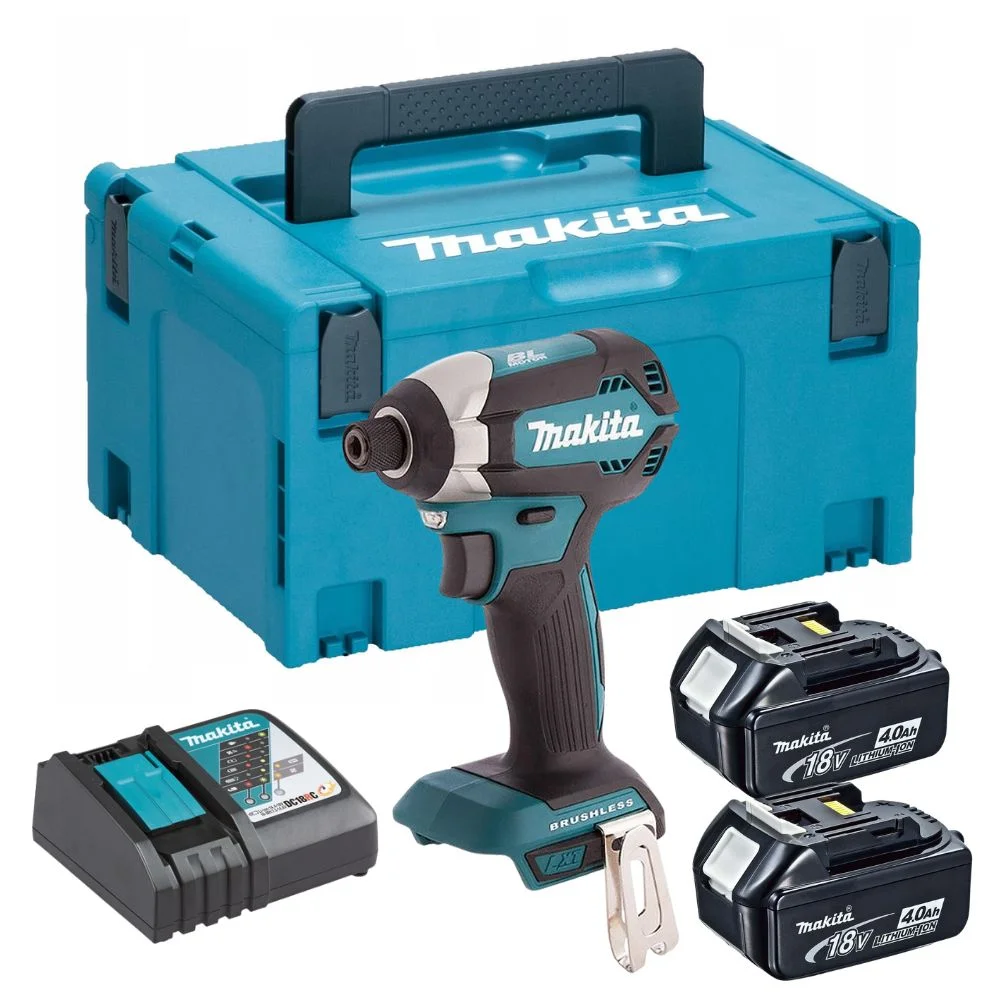 Makita DTD153RMJ 18V LXT Cordless Impact Driver - 2 x 4.0Ah Batteries, Charger & MAKPAC 3 Case