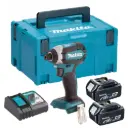 Makita DTD153RMJ 18V LXT Cordless Impact Driver - 2 x 4.0Ah Batteries, Charger & MAKPAC 3 Case