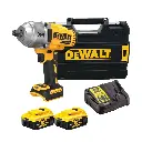 DeWALT DCF900P2T 18V XR Brushless 1/2″ Hog Ring High Torque Impact Wrench – 2x 5Ah Batteries, Charger & TSTAK II Case