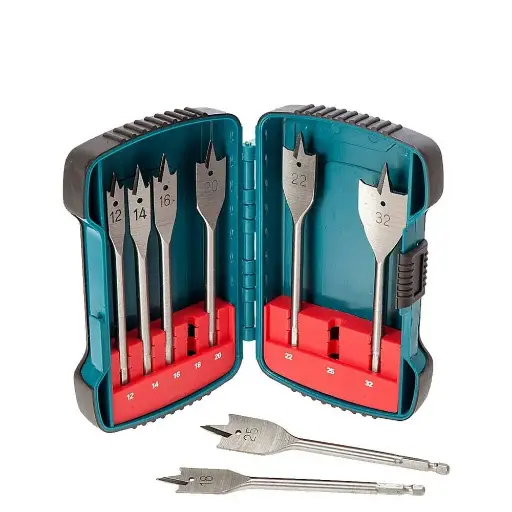 [P-52093] Makita P-52093 8 Pcs Flat Bit Set - Multi-Colour