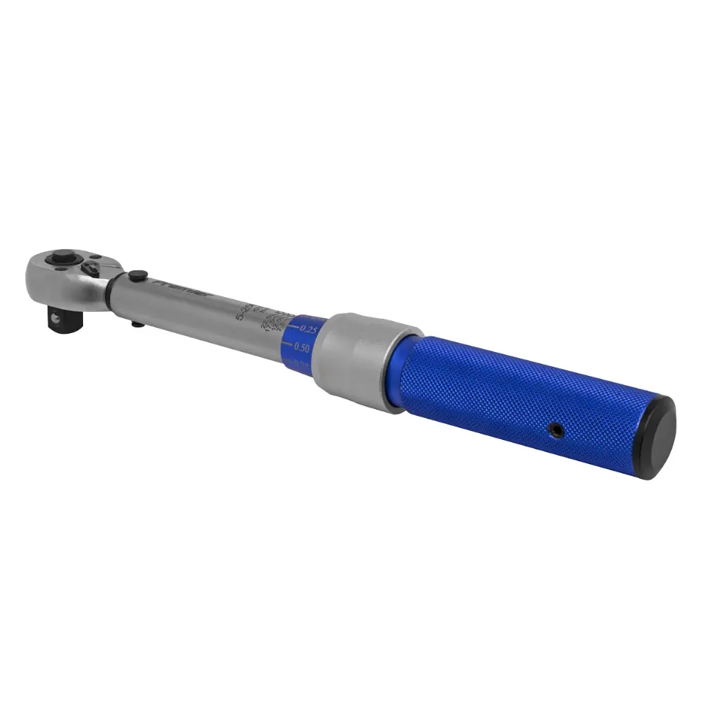 Sealey STW902 3/8" SQ Drive 5-25Nm Calibrated Torque Wrench Micrometer Style