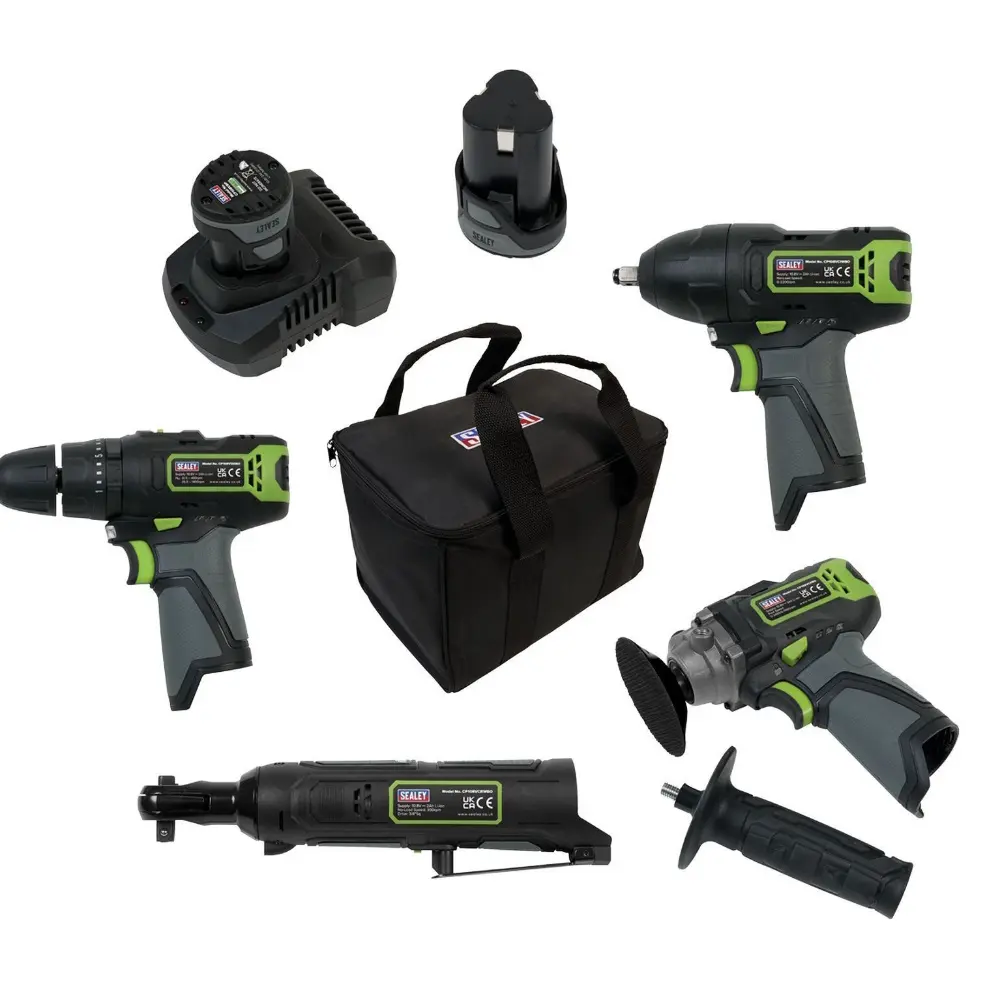 Sealey CP108VCOMBO1 SV108 Series 4 x 10.8V Cordless Combo Kit - 2 BatteriesSV108 Series 4 x 10.8V Cordless Combo Kit - 2 Batteries