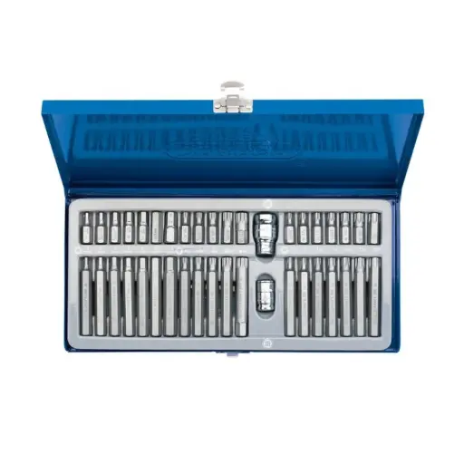 [33322] Draper 33322 Expert 40 Piece Mechanics Tx-Star/Torx/Hex/XZN/Spline Bit Set with Case