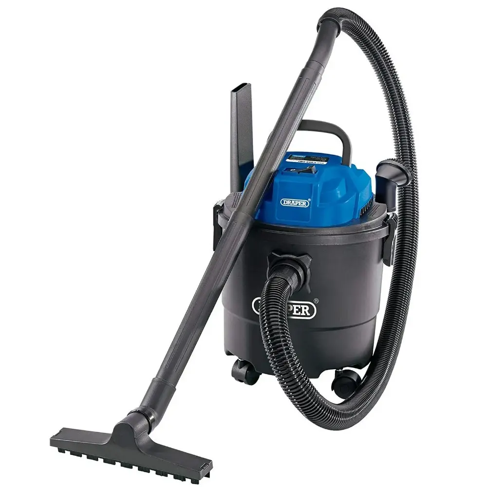 Draper 90107 230V 1250W 15L Wet & Dry Vacuum Cleaner Garage Workshop Cleaning