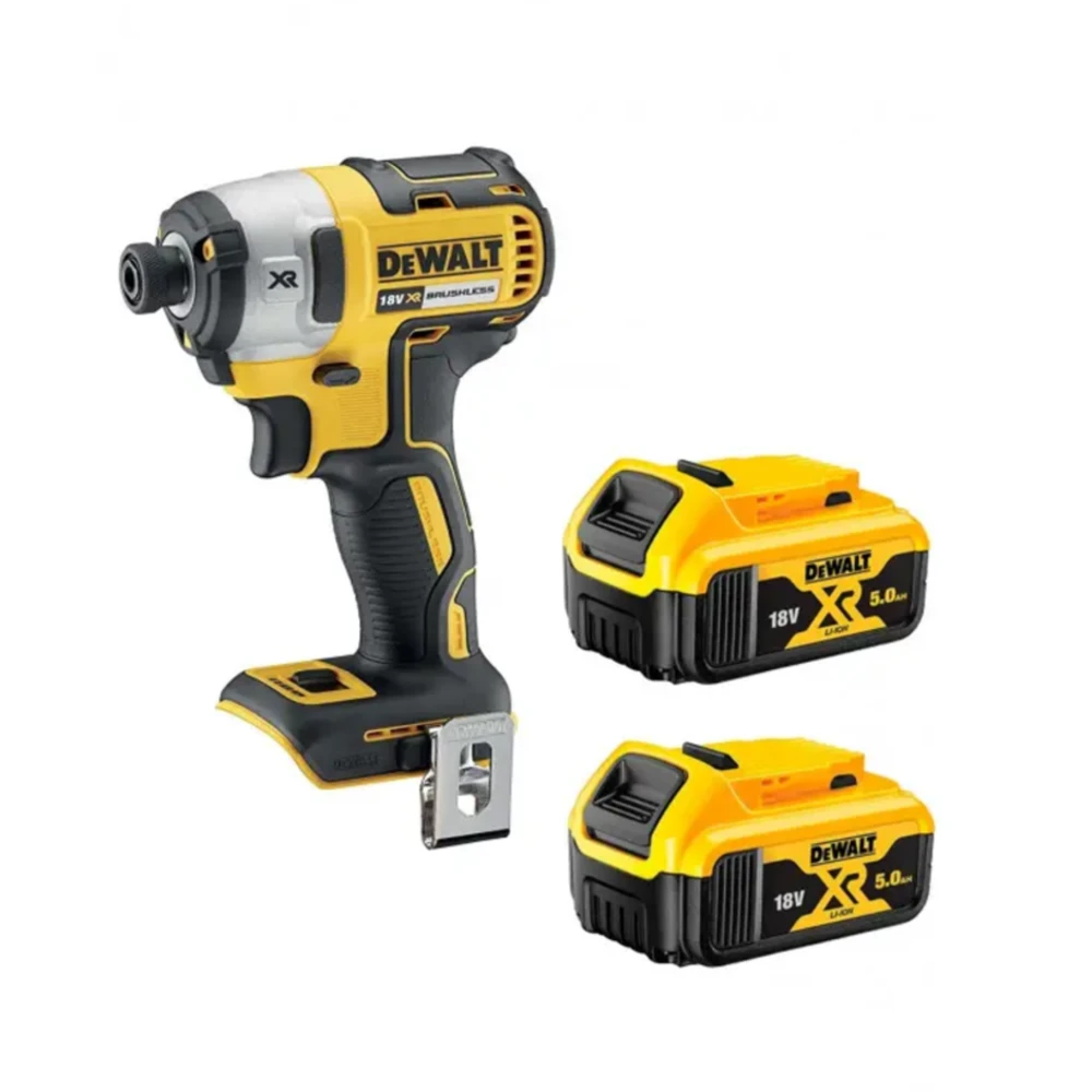 DeWALT DCF887N 18V XR Brushless 3 Speed Impact Driver With 2x 5Ah Batteries DCB184