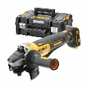 DeWALT DCG406NT 18V XR Brushless Cordless 125mm Angle Grinder with Paddle Switch with TSTAK