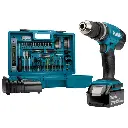 Makita DHP453TX12 18V Cordless Combi Drill Set with 1x5Ah Battery and Charger in Case