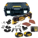 DeWALT DCS355M2 18V XR Brushless Multi-Tool with 35pc Accessory Kit, 2 x 4Ah Batteries, Charger and TSTAK II Case