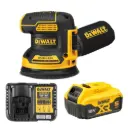 DeWALT DCW210N 18V XR Brushless 125mm Orbit Sander with 5Ah Battery & Charger