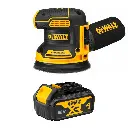 DeWALT DCW210N 18V XR Brushless 125mm Random Orbit Sander with 1 x 4Ah Battery