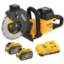 DeWALT DCS691X2 54V XR Flexvolt Cut Off Saw 230mm Wireless – 2x9ah Batteries, Charger & DT40260-QZ Diamond Blade 