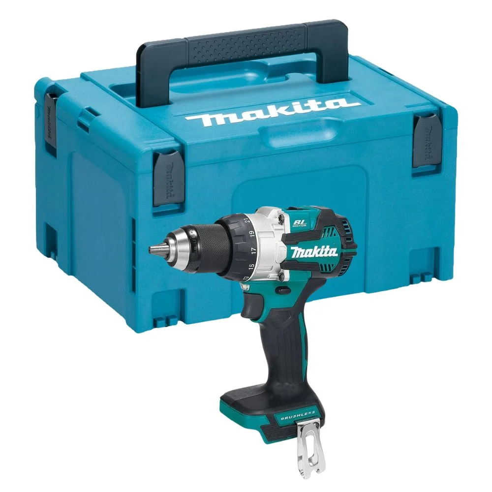 Makita DHP489ZJ 18V LXT Brushless 2-Speed Combi Drill In Makpac Case