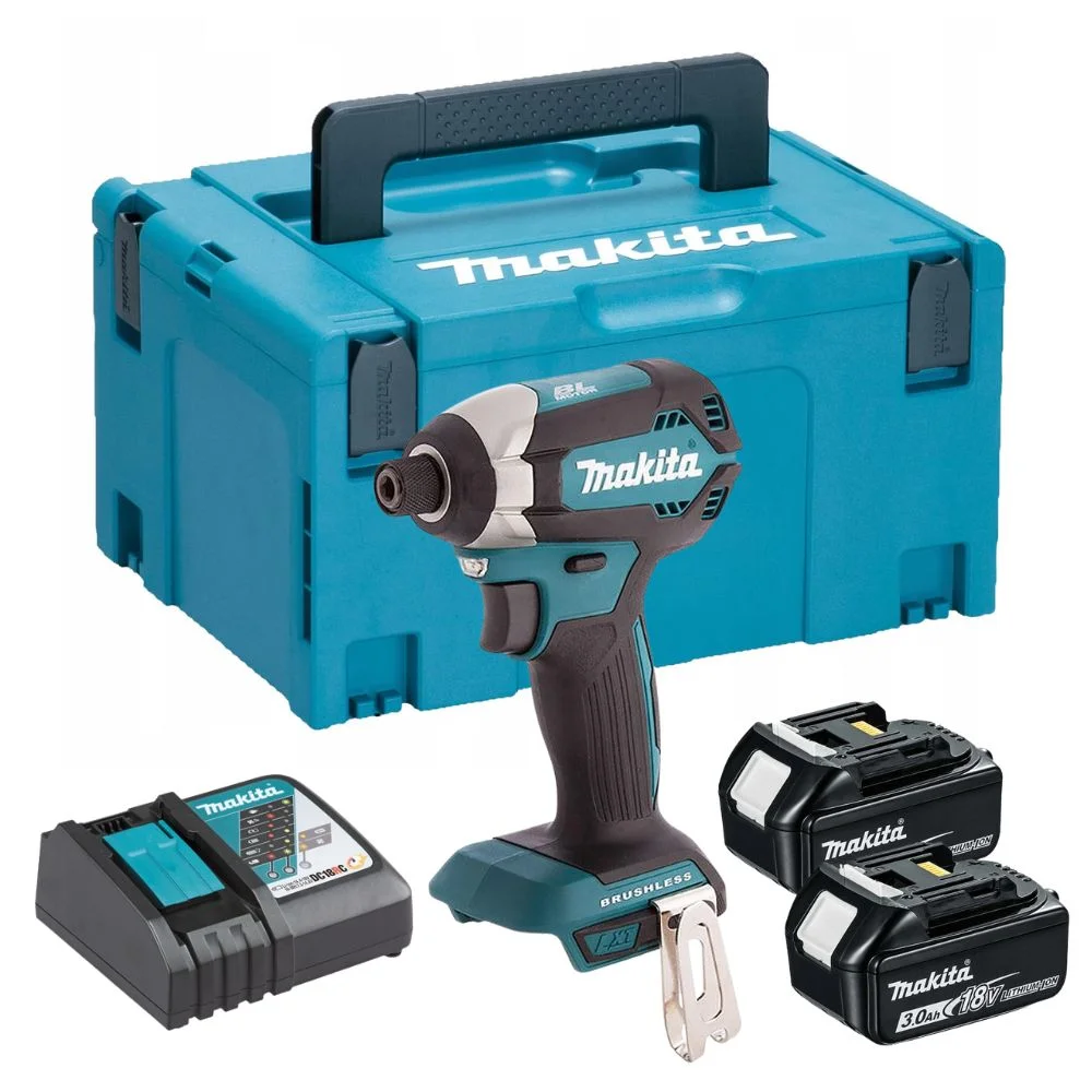 Makita DTD153RFJ 18V LXT Cordless Impact Driver - 2 x 3.0Ah Batteries, Charger & MAKPAC 3 Case