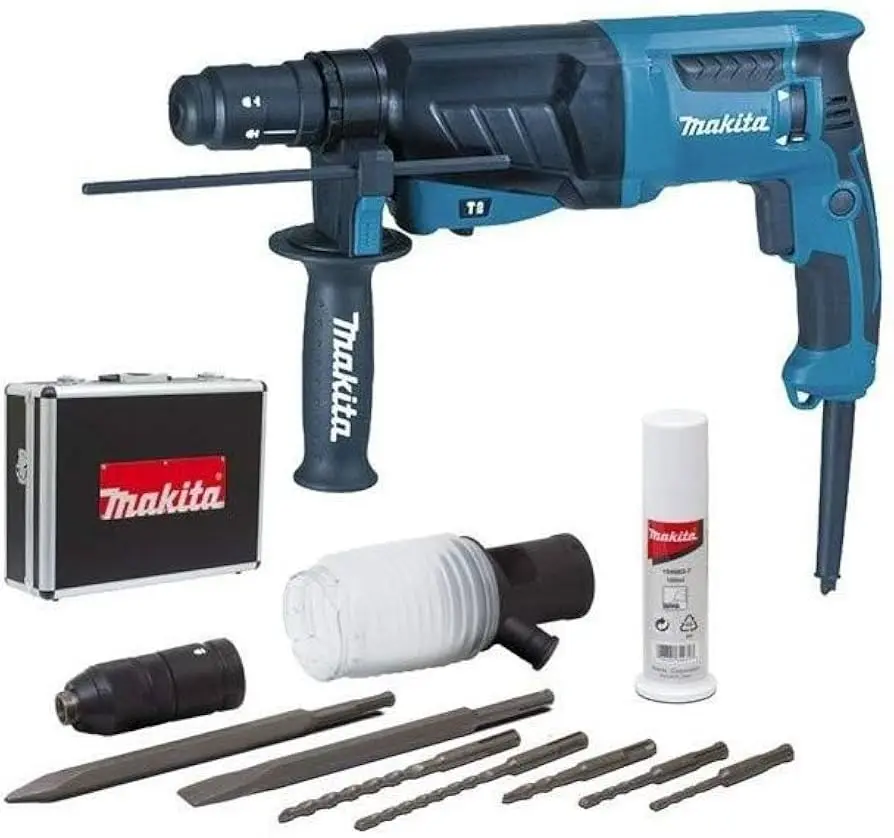 Makita HR2630TX4 26 mm 3 Mode SDS Plus Rotary Hammer Drill with Accessories