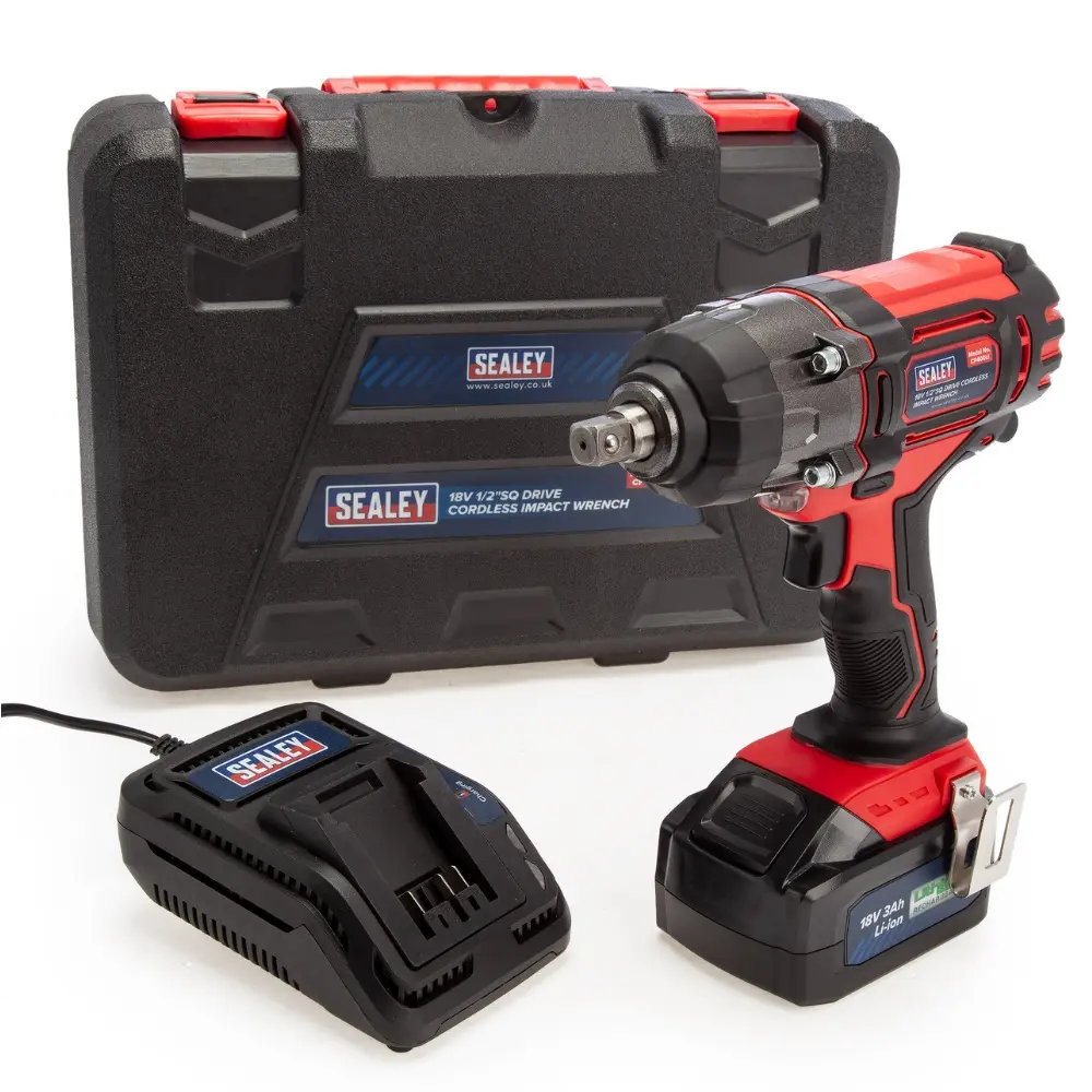 Sealey CP400LI 18V 3Ah Li-ion 1/2″ Square Drive Impact Wrench Kit