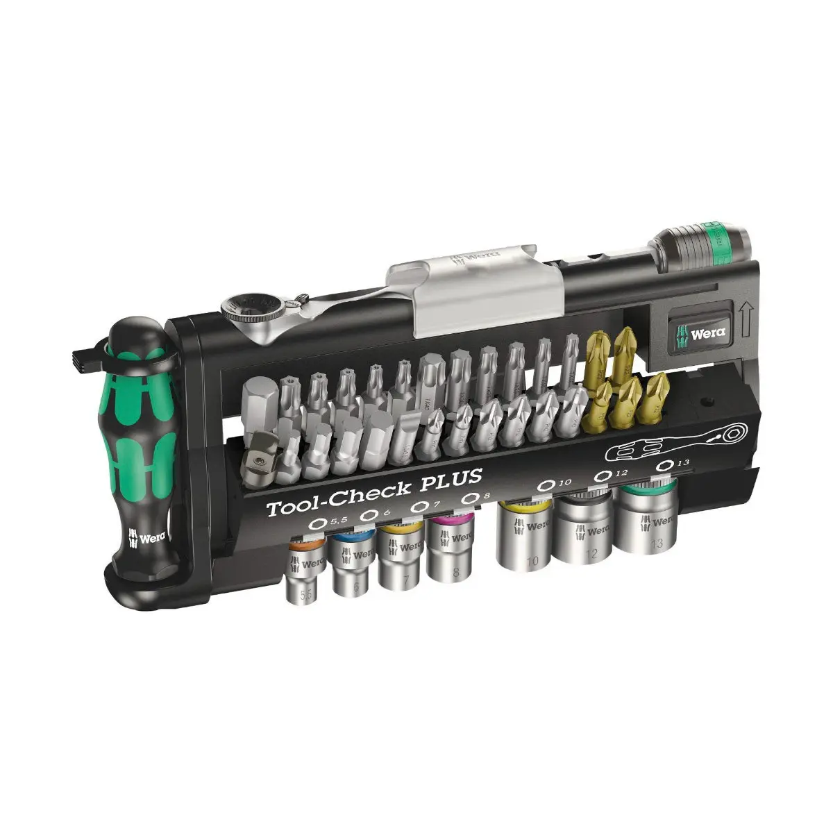 WERA 056490 Tool-Check Plus Bit Ratchet Set With Sockets