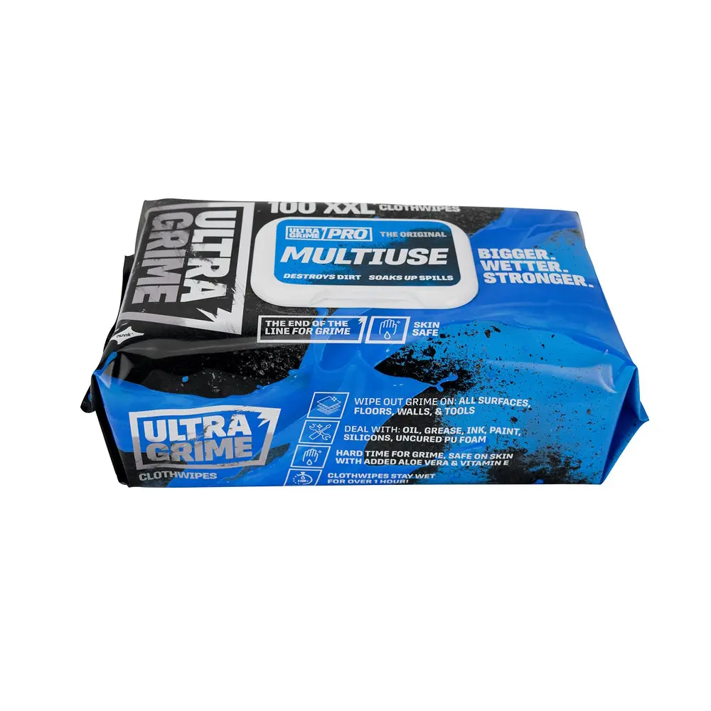 Uniwipe Ultra Grime Ultragrime Industrial Multi-Purpose Cleaning Wipes x 100 Pack