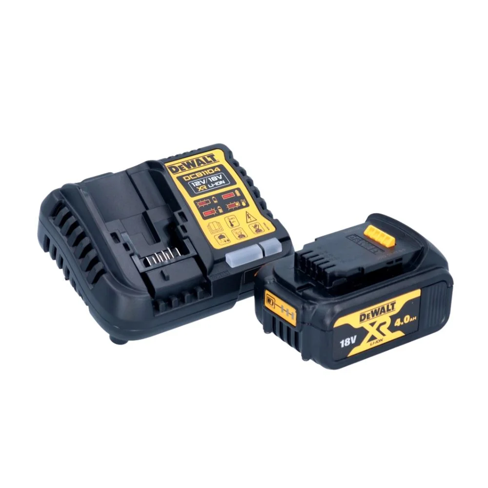 DeWALT DCB1104M1 18V XR Multi Voltage Charger with 4Ah Li-Ion Battery