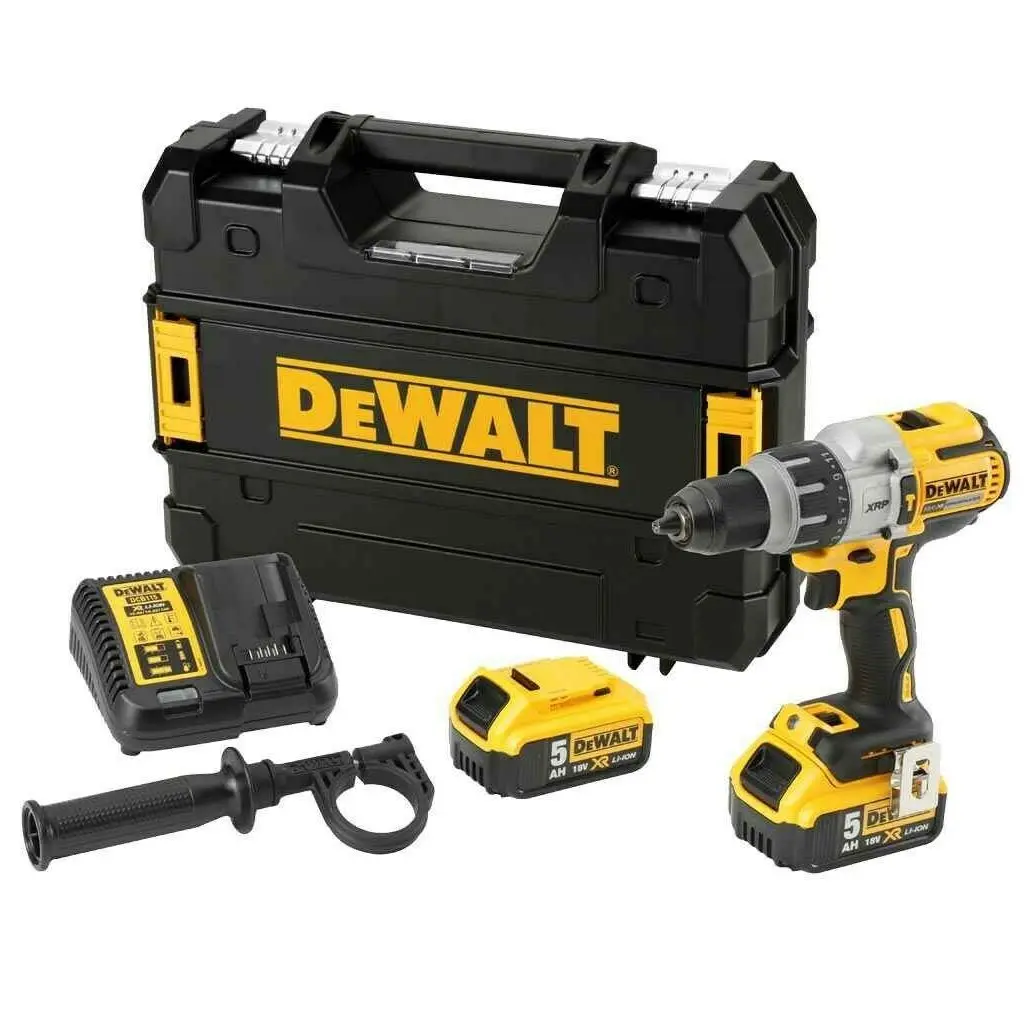 DeWALT DCD996P2 18V Cordless XR 3 Speed Brushless Combi Drill (2 x 5Ah Batteries) in TStak