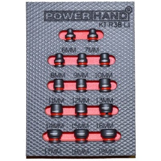 POWERHAND KI-R38-L1 3/8″ Low Profile Impact Socket Set 6-19mm