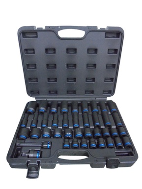 POWERHAND 1/2" Master Impact Socket Set Shallow and Deep + UJ + EXT