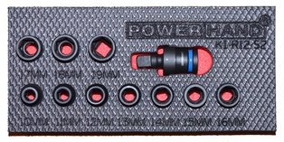 Powerhand 1/2" Shallow Impact Socket Set 10-19mm