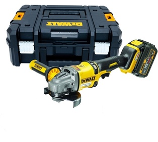 DeWalt DCG414N 54V XR Flexvolt 125mm Angle Grinder w/ 1x 6Ah battery and TSTAK case