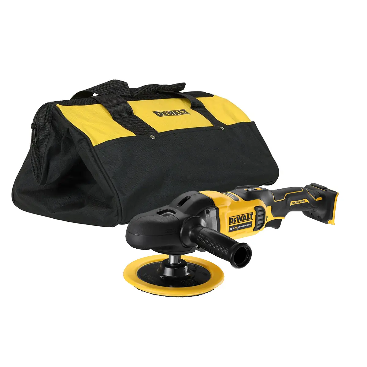 DeWALT DCM849N 18V XR Brushless 180mm Rotary Polisher with Bag