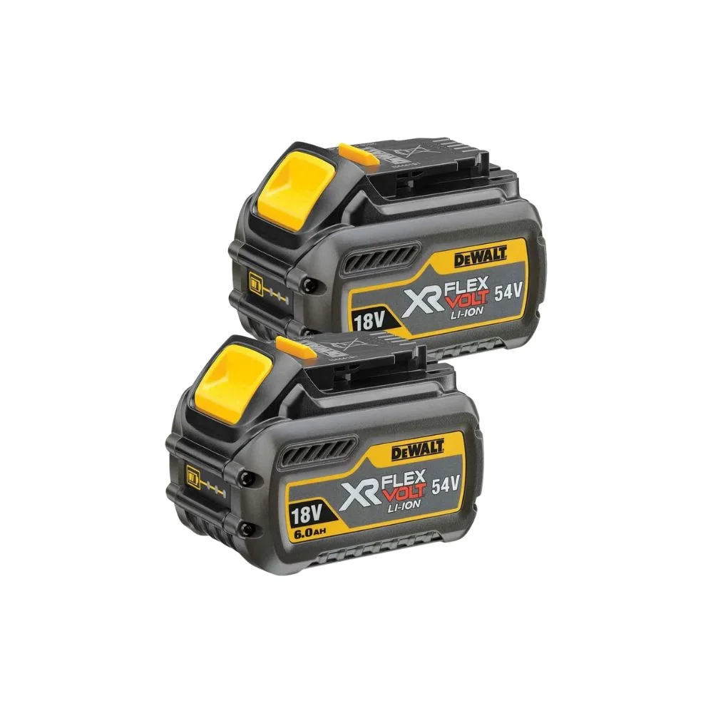 DeWALT DCB546 18V/54V XR FLEXVOLT 6.0Ah Li-Ion Batteries Twin Pack