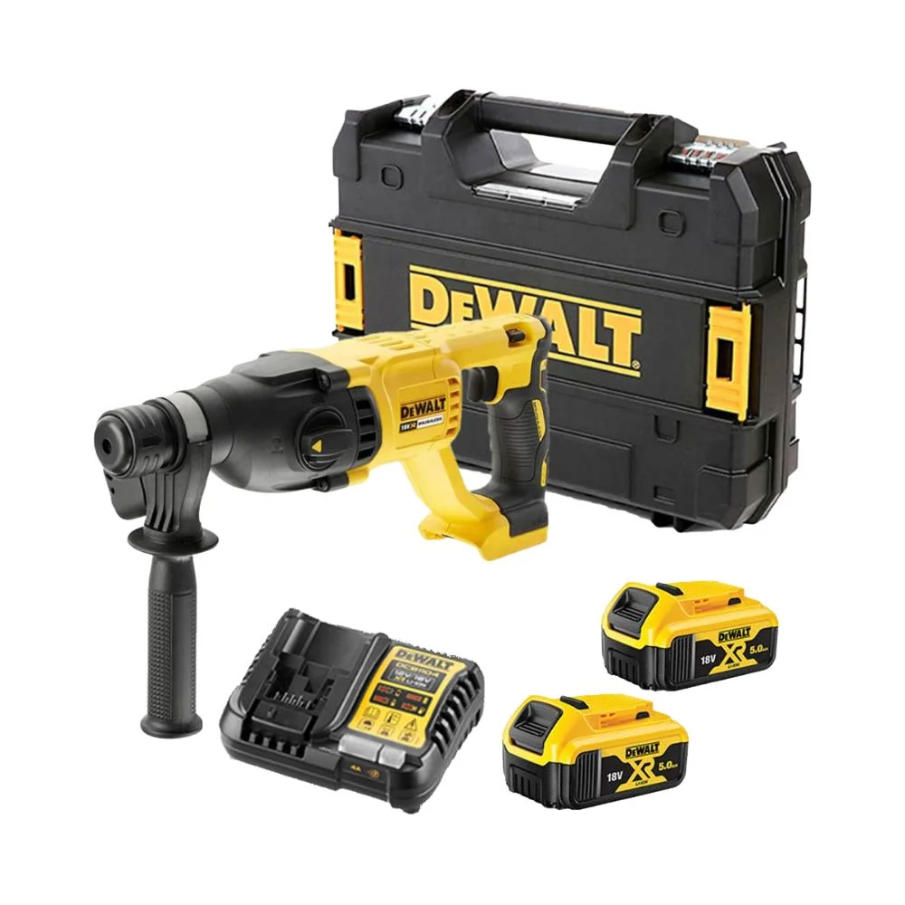 DeWALT DCH133P2 18V SDS+ Brushless Hammer SDS Drill 2x5.0ah Battery TSTAK Case & Charger