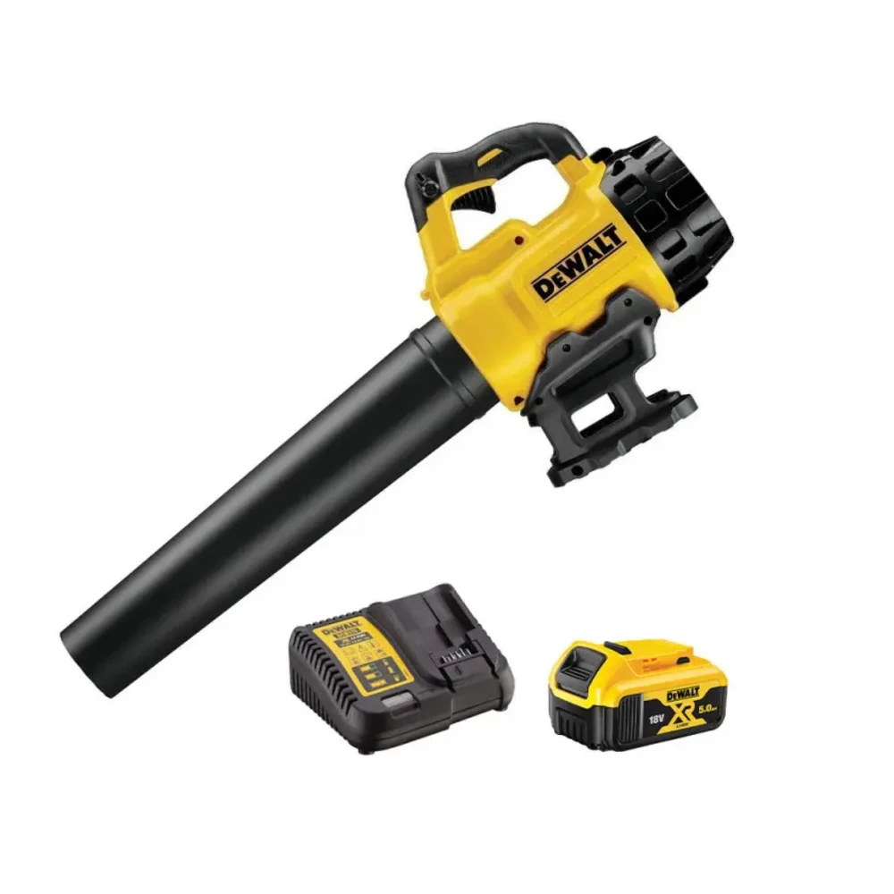DEWALT DCM562P1 18V XR Brushless Blower with 1x 5Ah Battery & Charger ...