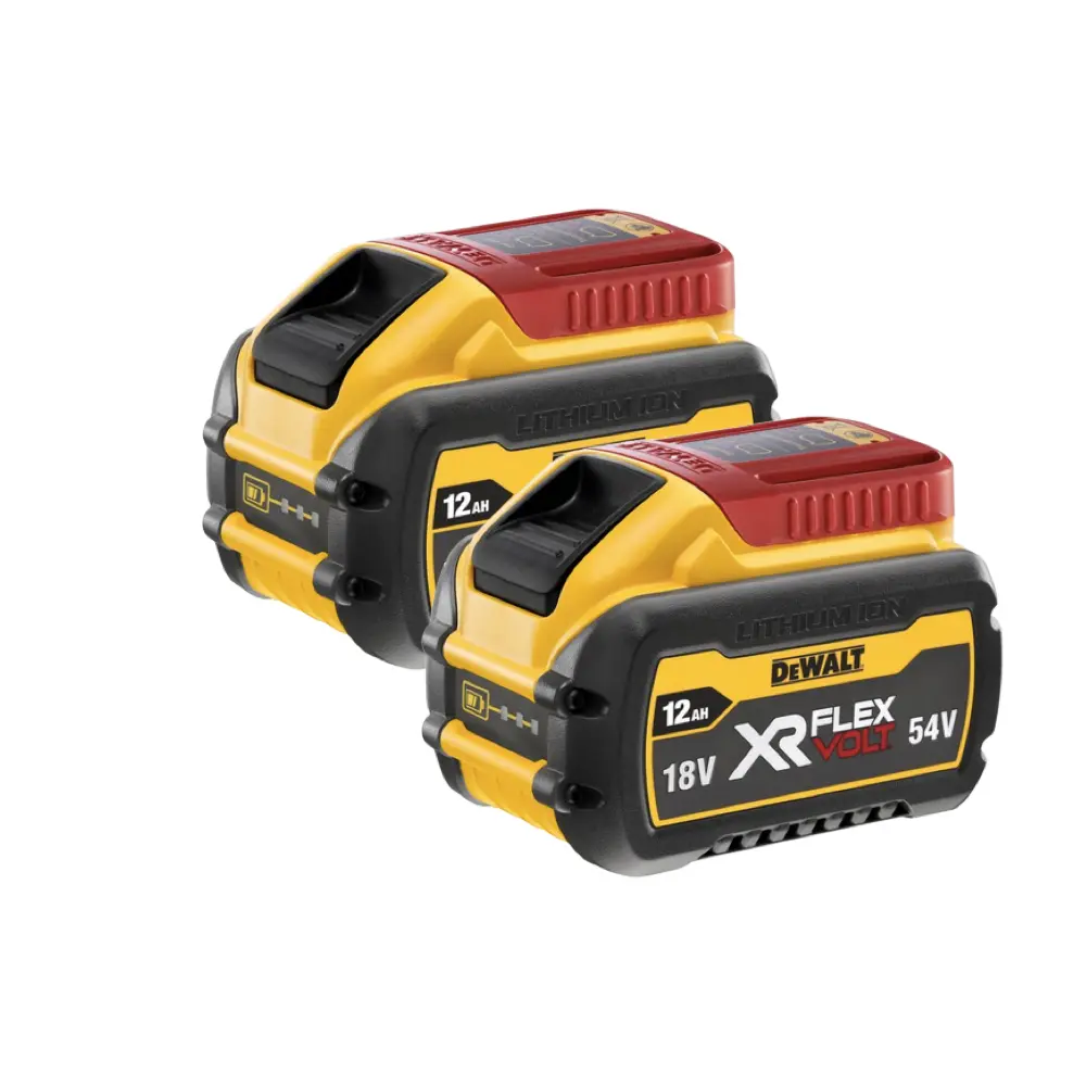 DeWALT DCB548 Twin Pack FLEXVOLT 12Ah Convertible 18V/54V XR Lithium-Ion Battery