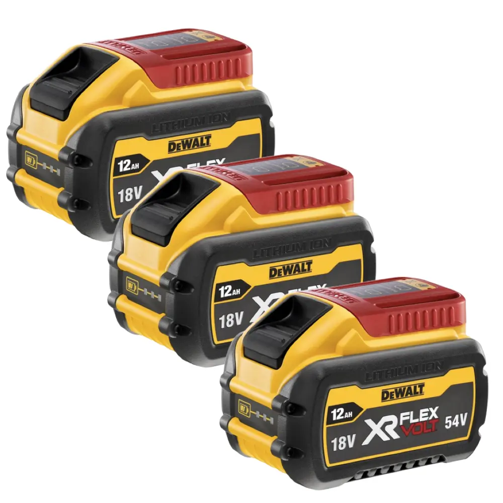 DeWALT DCB548-Triple Pack 18V/54V FLEXVOLT 12Ah Lithium-Ion Battery