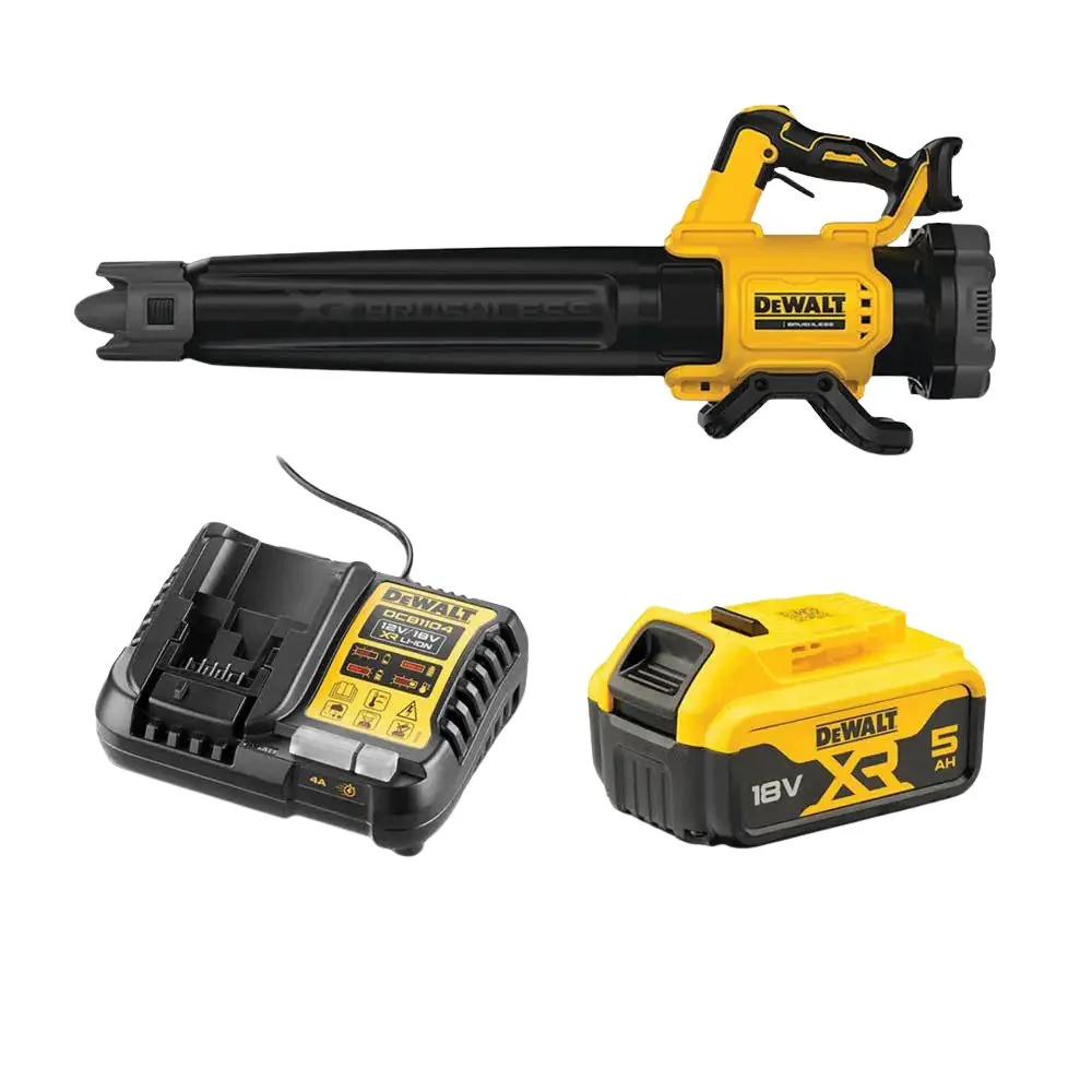 DeWALT DCMBL562P1 18V XR Brushless Blower Kit – 1 x 5Ah Battery & Charger