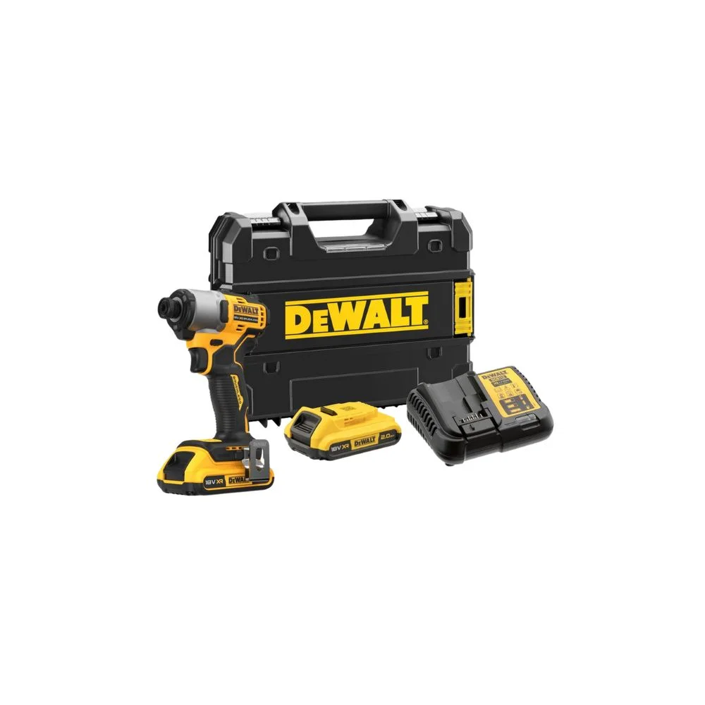 DeWALT DCF840D2T 18V Brushless Cordless Impact Driver – 2 x 2ah Batteries, Charger & TSTAK Case