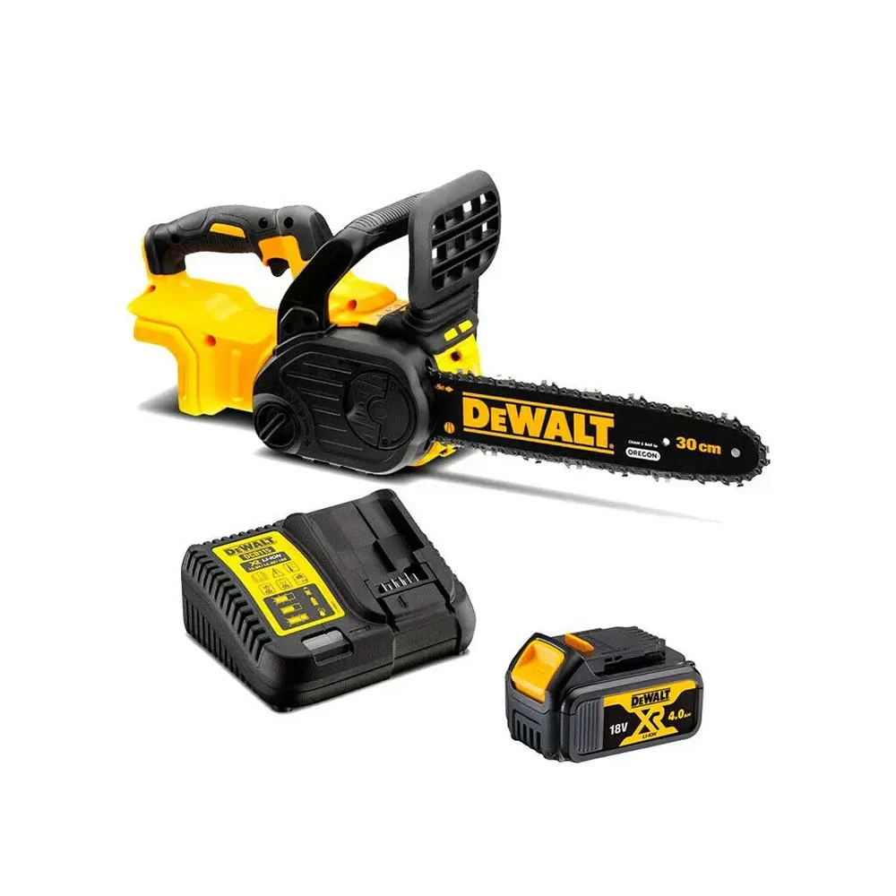 DeWalt DCM565M1  18V XR 30cm Brushless Chainsaw With 4Ah Battery And Charger