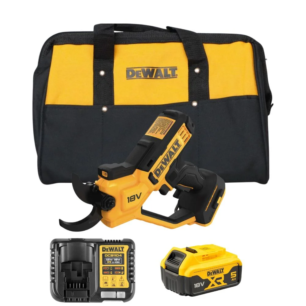 DeWALT DCMPP568P1 18V XR Pruner with 1 x 5Ah Battery & Charger in Tool Bag