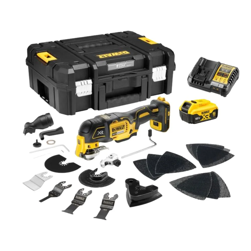 DeWALT DCS356P1 18V XR 3 Speed Oscillating Multi Tool 5Ah Battery Set