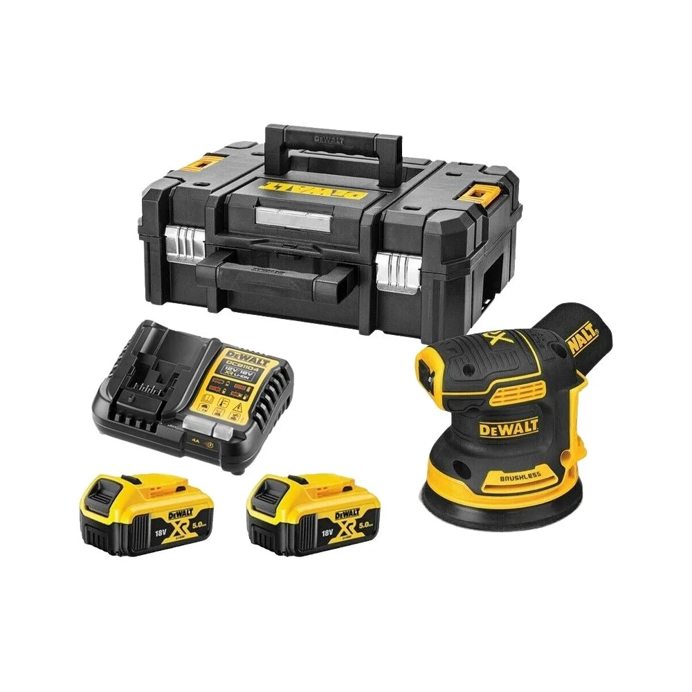 DeWALT DCW210P2 18V XR 125mm Cordless Brushless Orbit Sander Kit