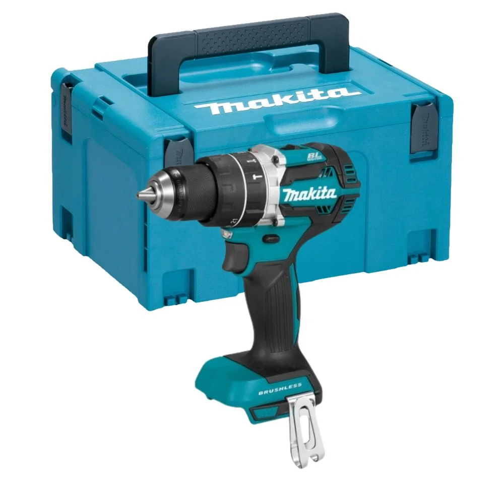 Makita DHP484ZJ Cordless 18V LXT Brushless 2-Speed Combi Drill with MAKPAC 3